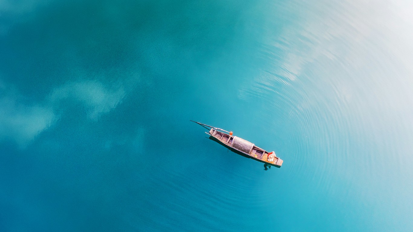清凉的湖水