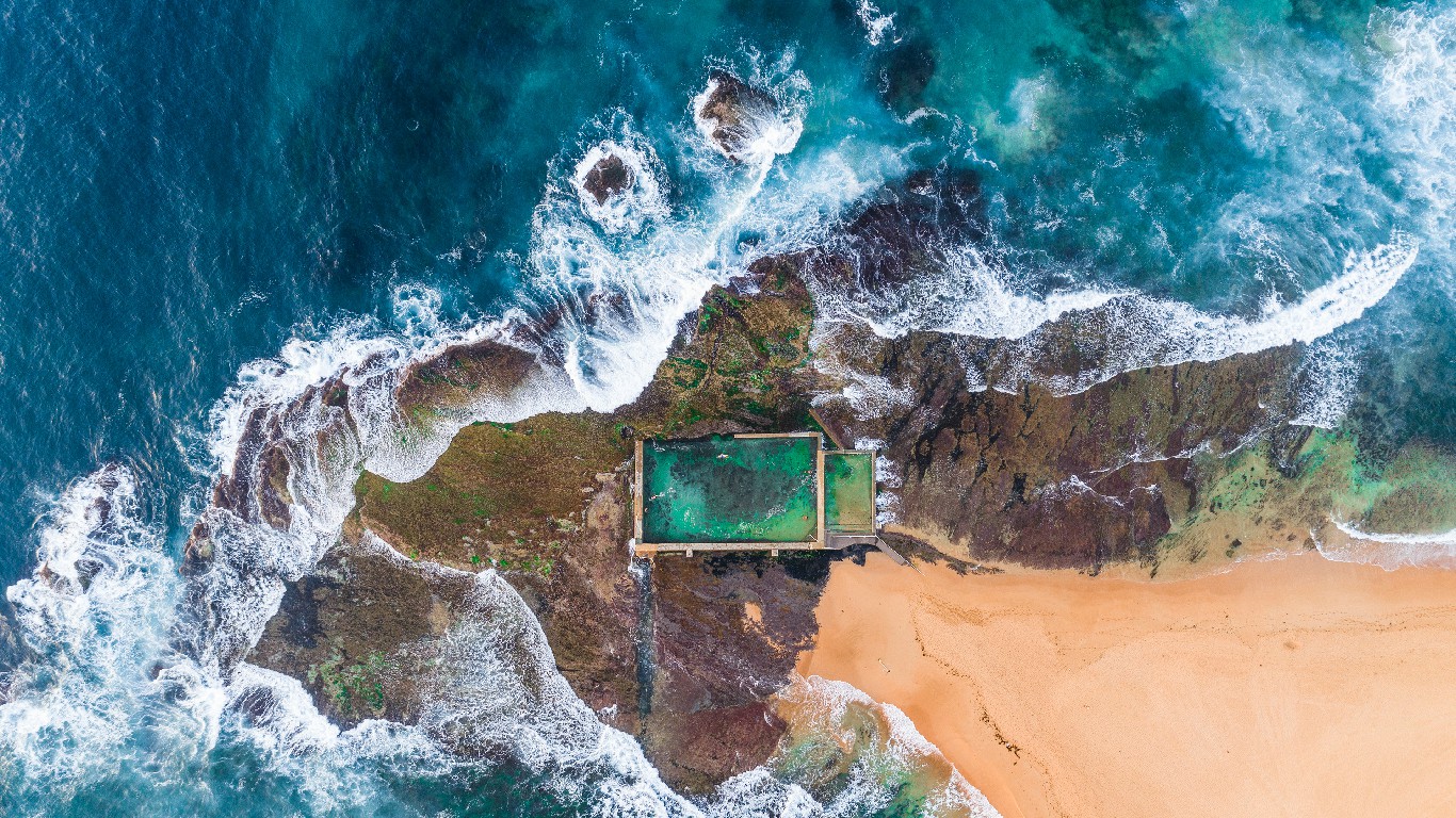 一处海滨奇观